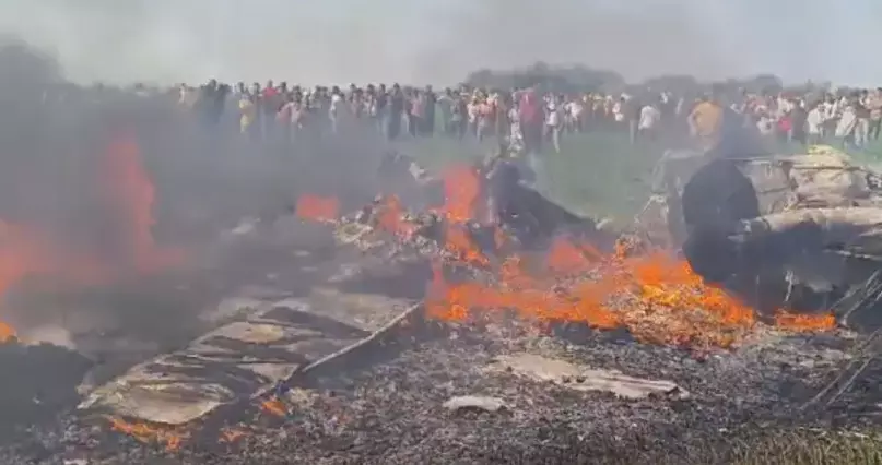 Indian Air Force Mirage 2000 Fighter Jet Crashes in Madhya Pradesh Indian Air Force Mirage 2000 Fighter Jet Crashes in Madhya Pradesh