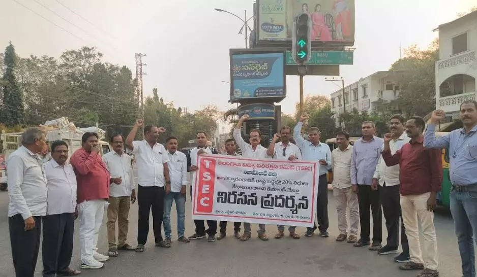 TSEC protests seeking 20% funds for education