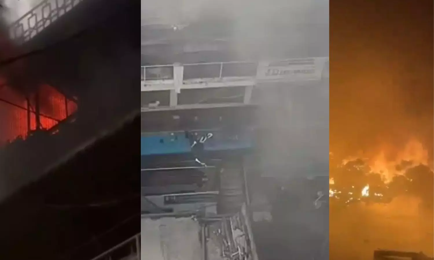 Massive Fire Ravages Shops in Hyderabad’s Dewan Devdi Market