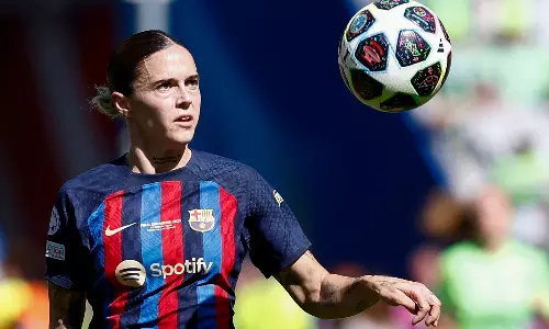 Barcelona player denies inappropriately touching opponent in womens soccer match