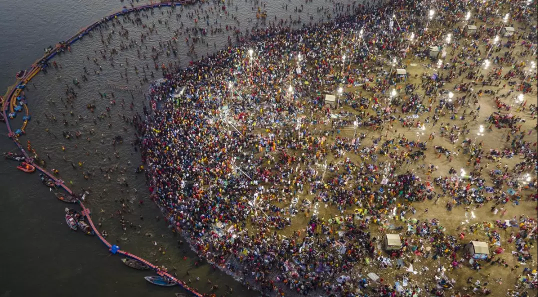 73 Lakh Take Holy Dip at Maha Kumbh on Maghi Purnima