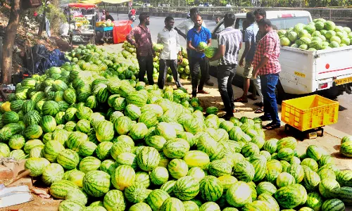 Encroached footpaths adding to traffic chaos in Vizag