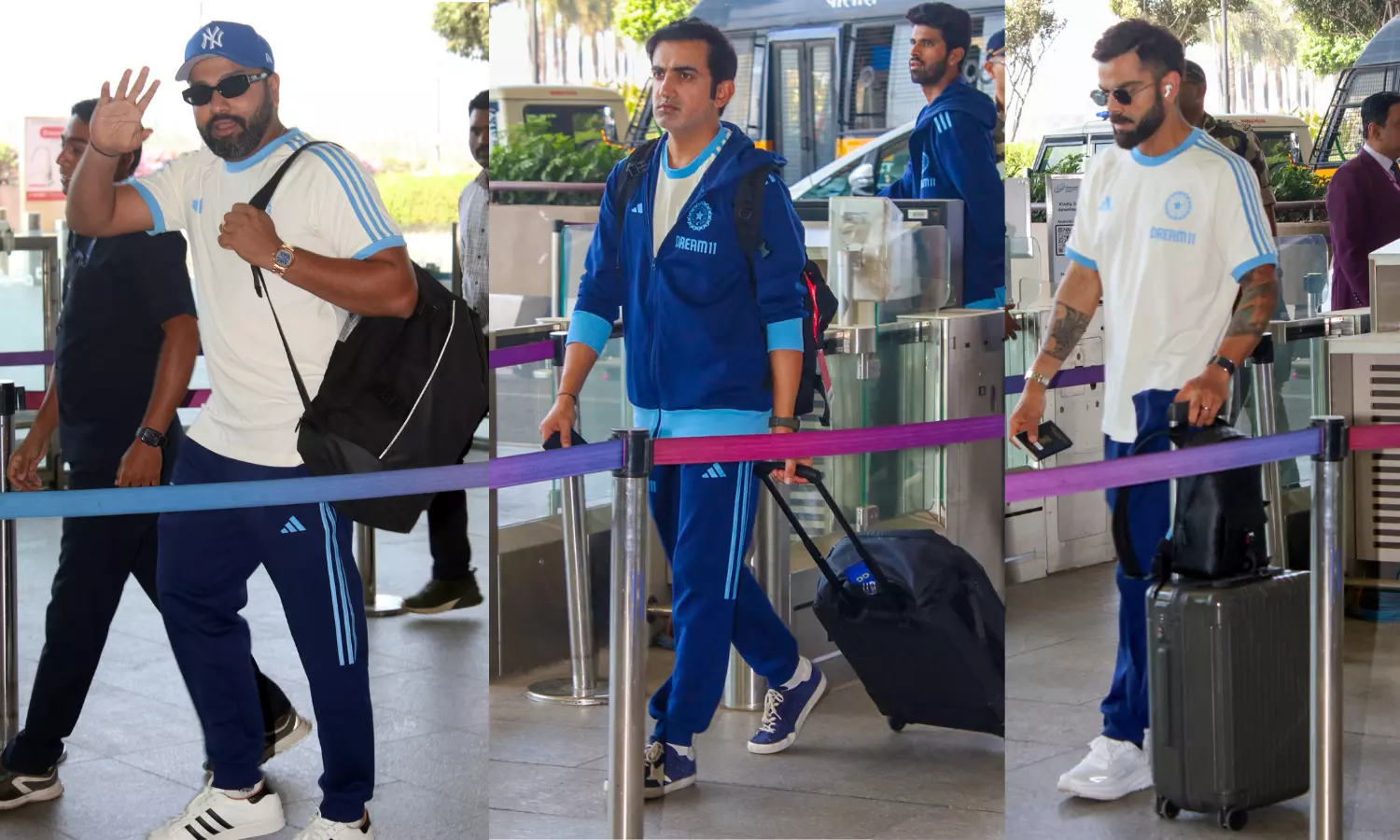 Team India touches down in Dubai for Champions Trophy Team India touches down in Dubai for Champions Trophy