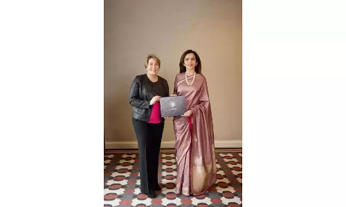 Nita Ambani felicitated by Massachusetts Governor