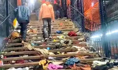 Narrow stairway turns epicentre of stampede in Delhi