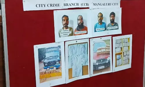 Mangaluru CCB Seizes 119 Kg Ganja, 4 Arrested