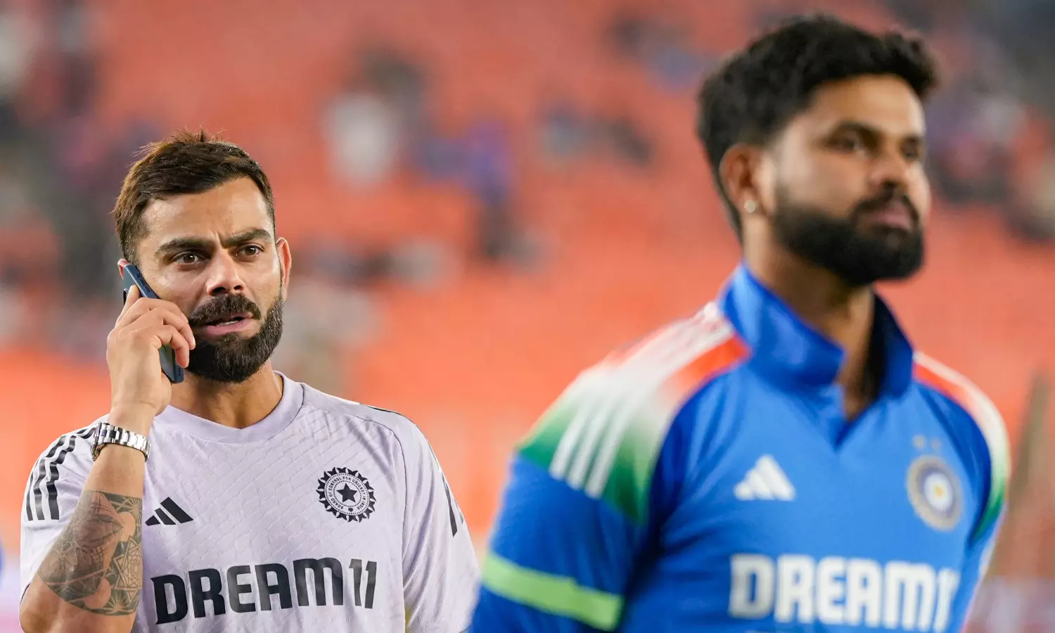 Wave from Kohli, Shreyas sign on T-shirt: Fans connect with Indian cricketers in Dubai Wave from Kohli, Shreyas sign on T-shirt: Fans connect with Indian cricketers in Dubai