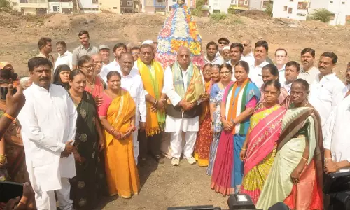 Gangamma Puja Held as Water Surfaces at Amberpet Lake
