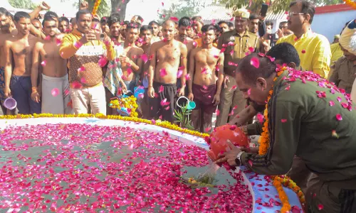 90,000 prison inmates in UP bathe in holy water brought from Triveni Sangam