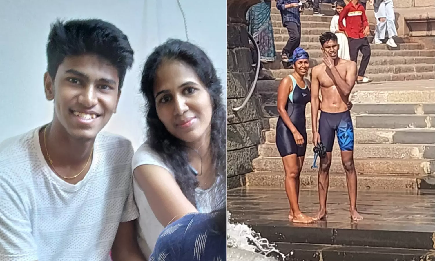 Hyderabad mother-son duo eye Asia record in open Swimming Hyderabad mother-son duo eye Asia record in open Swimming