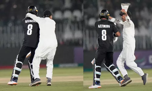 CT: Fan storms Lahore stadium to hug Rachin, gets lifetime ban