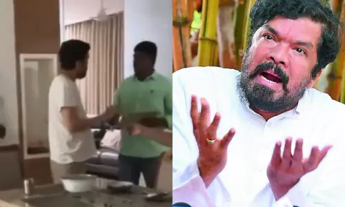 Posani arrested by AP police in Gachibowli Posani arrested by AP police in Gachibowli