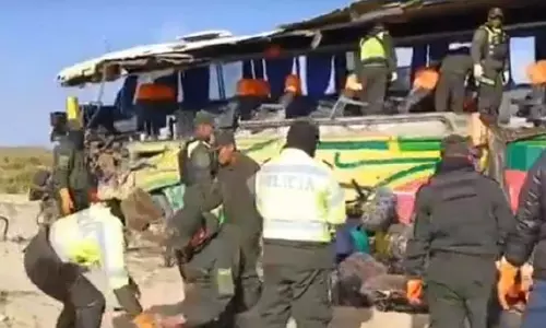 At least 37 dead in Bolivia after two buses collide