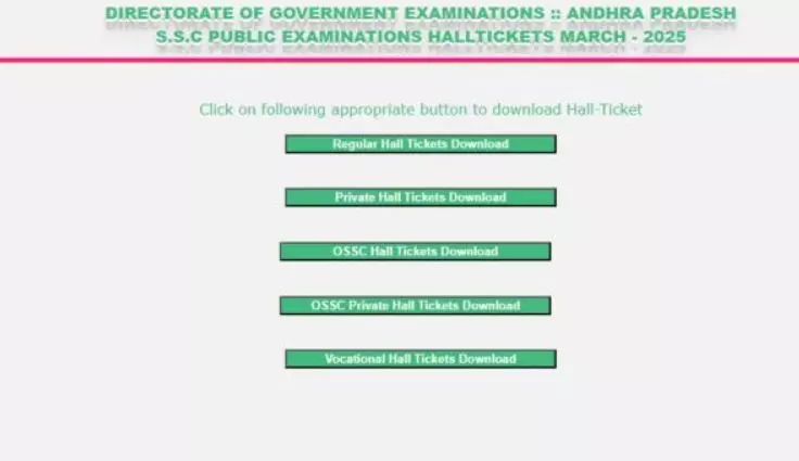 SSC hall tickets available online SSC hall tickets available online
