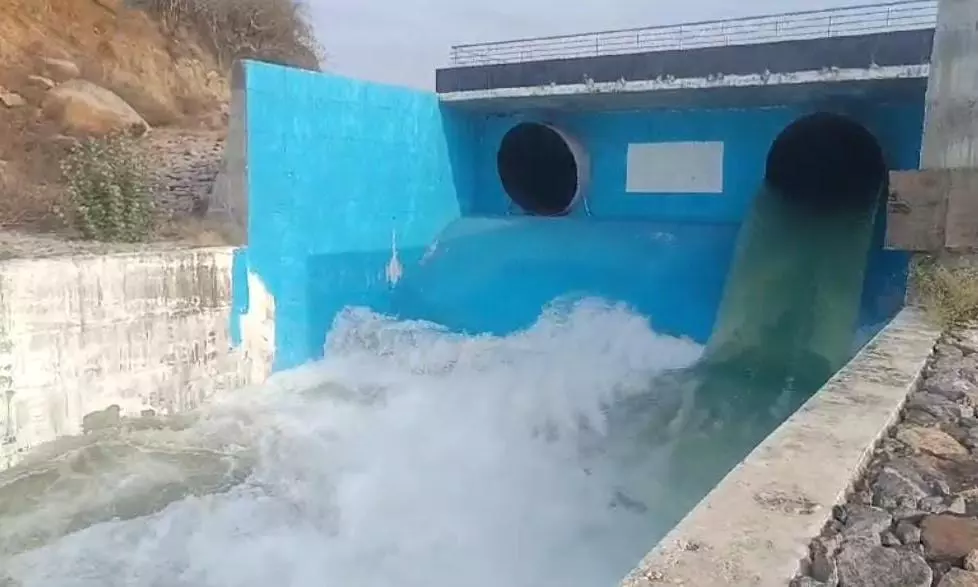 Water released to Malkapet reservoir in Sircilla Water released to Malkapet reservoir in Sircilla