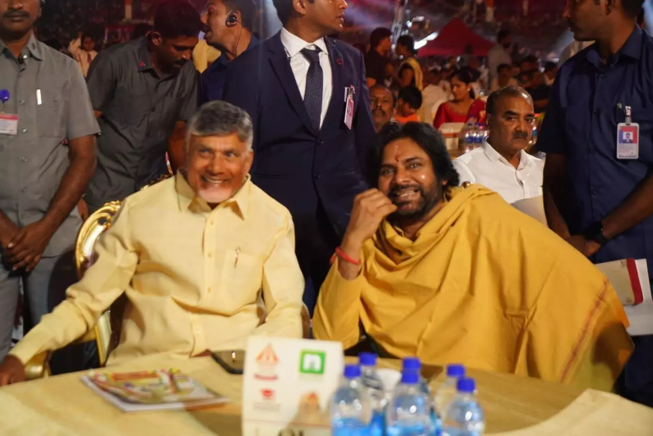 Pawan Kalyan Sticks to Protocol, Asks Film Distributors to Approach CM Naidu Pawan Kalyan Sticks to Protocol, Asks Film Distributors to Approach CM Naidu