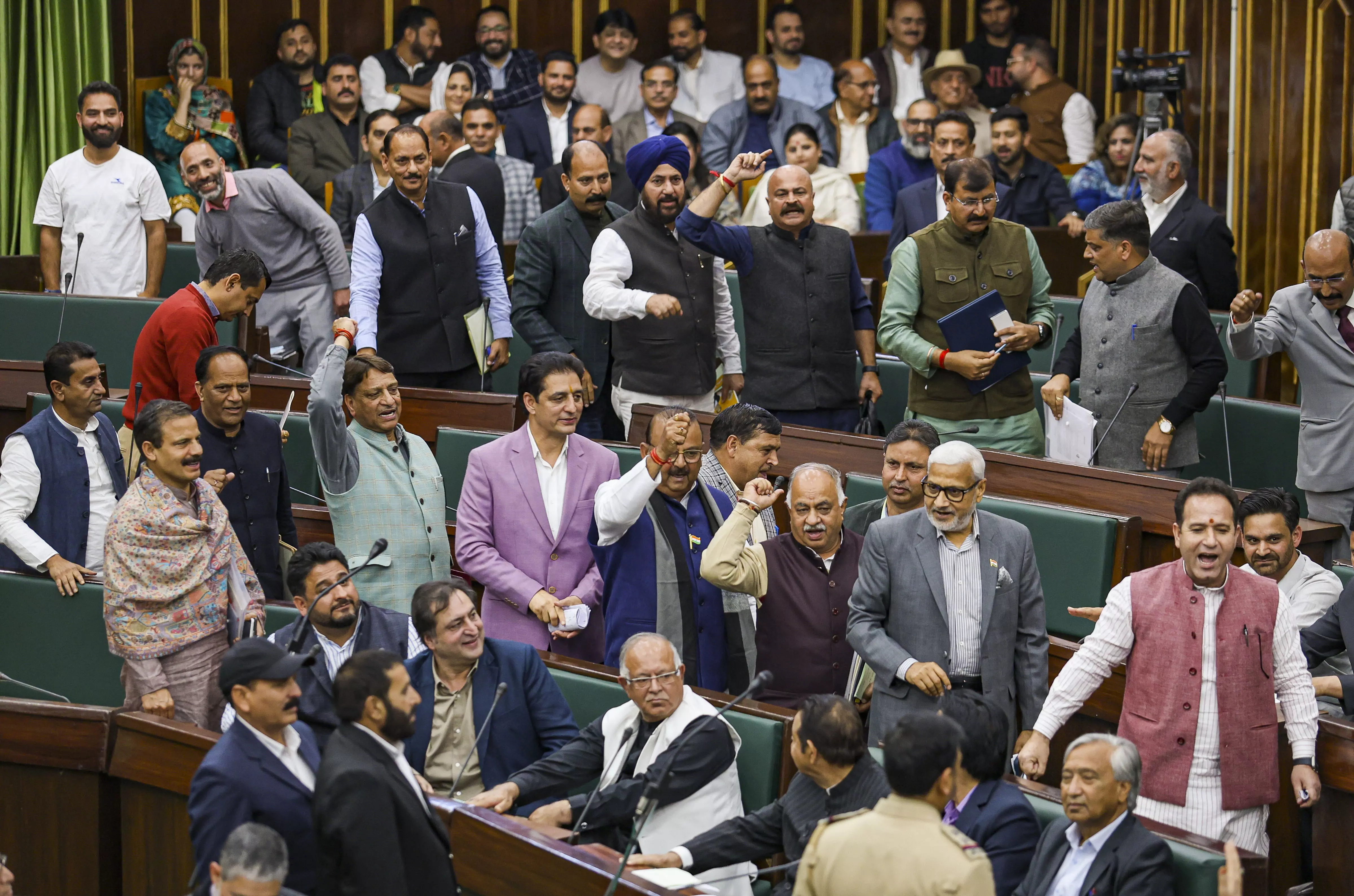 Uproar in J&K House as BJP member calls July 13 martyrs traitors Uproar in J&K House as BJP member calls July 13 martyrs traitors
