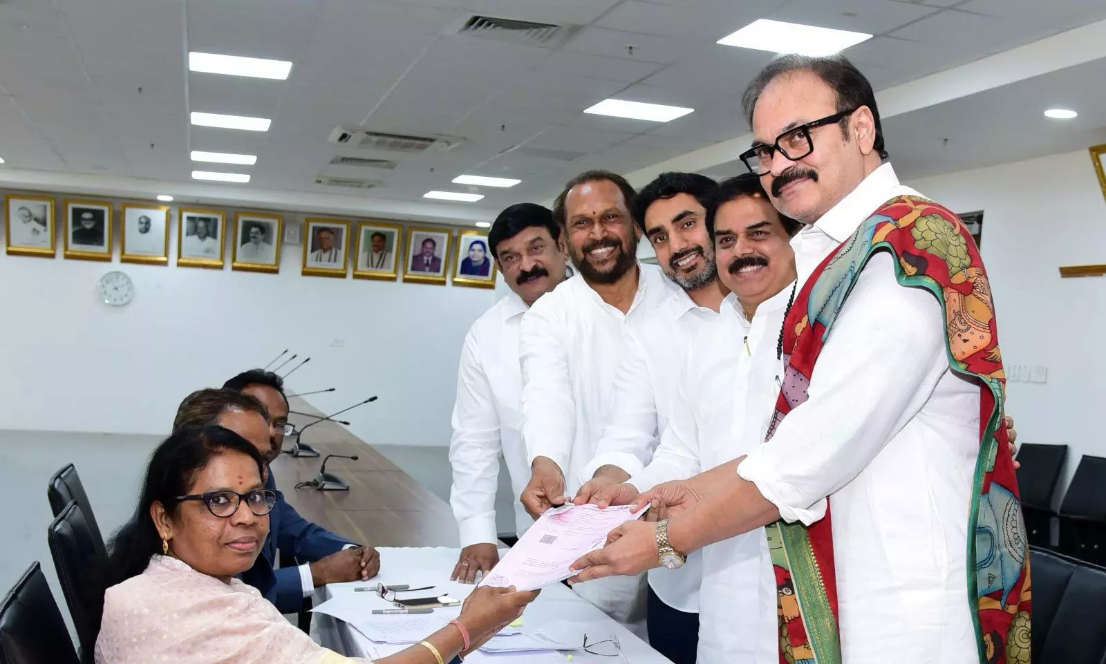 Nagababu Files Nomination for MLA Quota MLC Nagababu Files Nomination for MLA Quota MLC