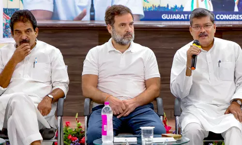 Rahul Gandhi meets key Congress leaders as 2-day Gujarat visit begins