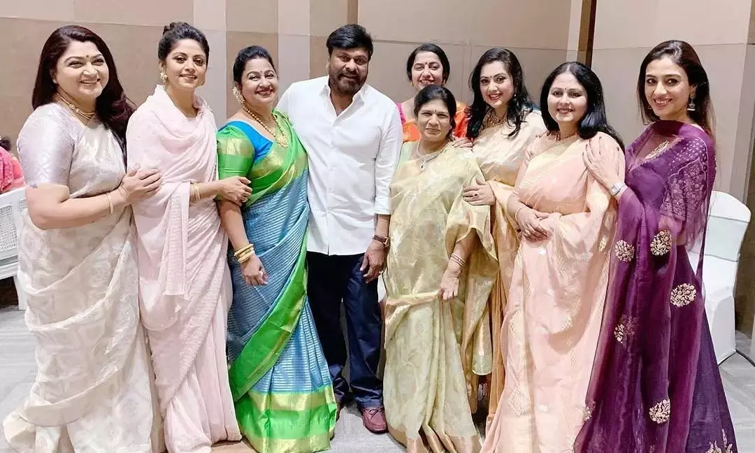 Chiranjeevi Pays Tribute to Heroines on Womens Day Chiranjeevi Pays Tribute to Heroines on Womens Day