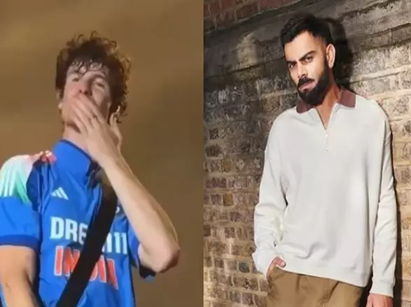 Shawn Mendes Wears Virat Kohli Jersey During Concert Ahead of Match Shawn Mendes Wears Virat Kohli Jersey During Concert Ahead of Match