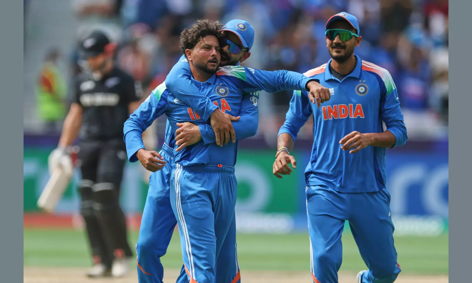 Champions Trophy Final: Kuldeeps twin strike reduces NZ to 103/3 in 21 overs Champions Trophy Final: Kuldeeps twin strike reduces NZ to 103/3 in 21 overs