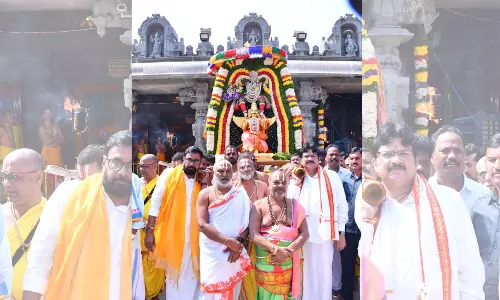 Garuda Vahana Seva held on eighth day of Brahmotsavams