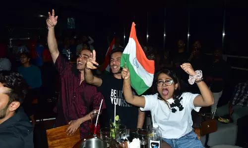 City Fans Celebrate As India Lifts Champions Trophy