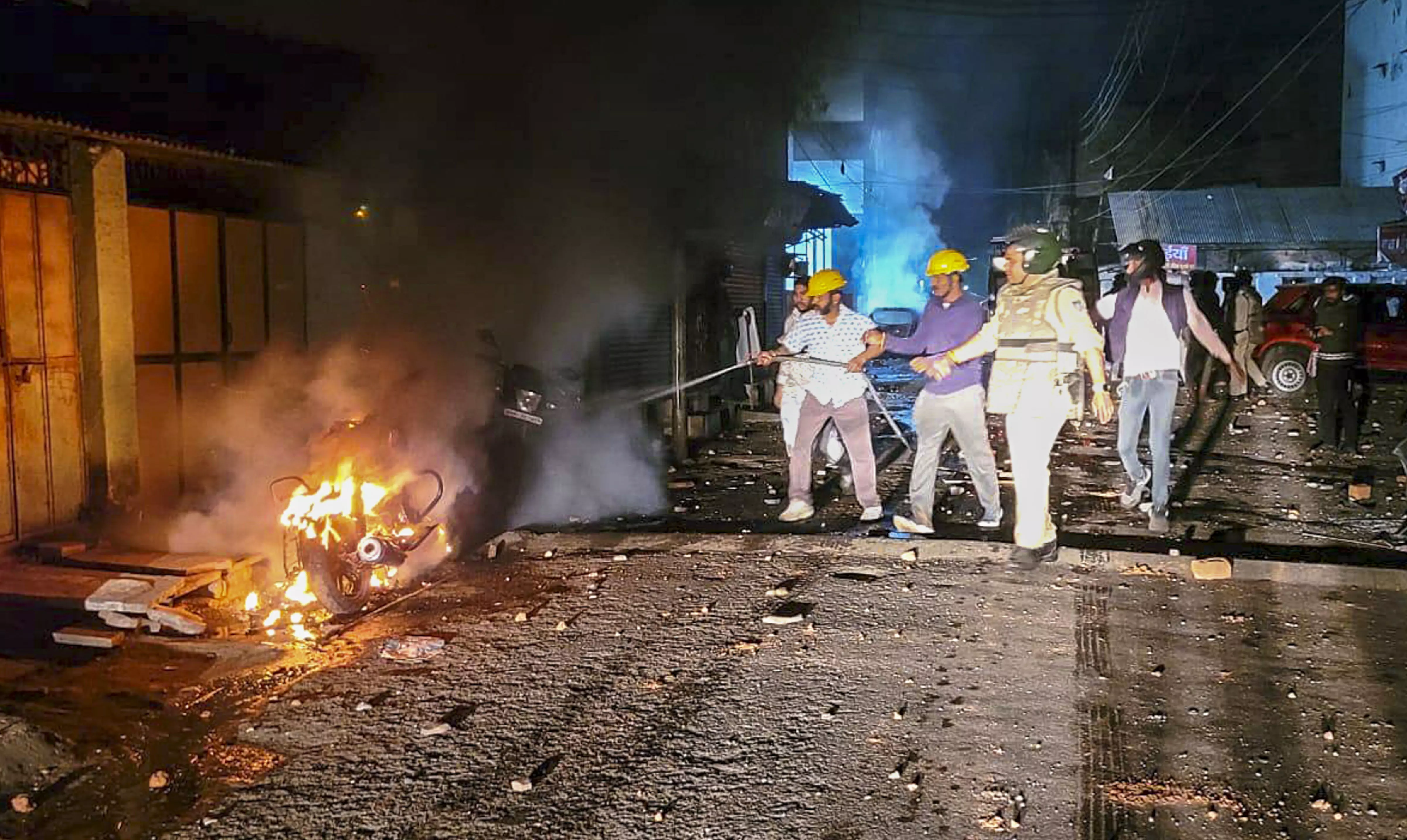 13 held for violence in MPs Mhow after Indias Champions Trophy win 13 held for violence in MPs Mhow after Indias Champions Trophy win