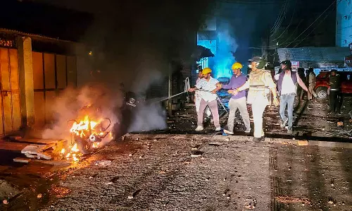 13 held for violence in MPs Mhow after Indias Champions Trophy win 13 held for violence in MPs Mhow after Indias Champions Trophy win