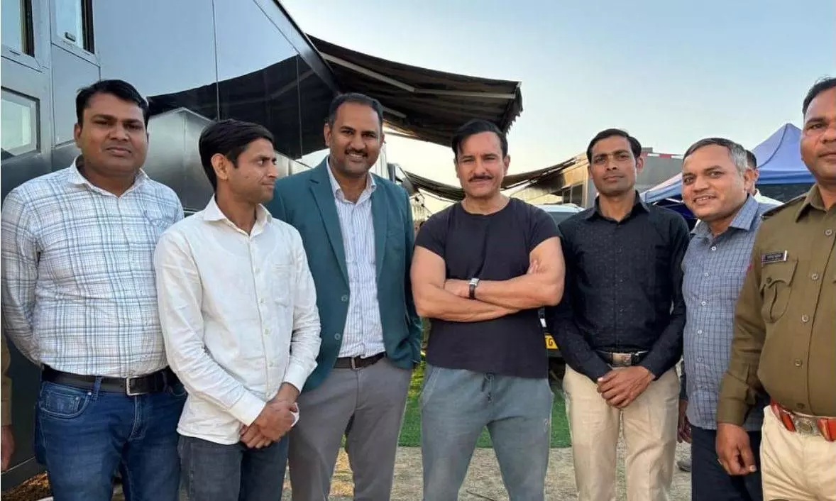 Saif Ali Khan looks fit and fresh, returns to debut film ‘Parampara’ Shoot spot for next untitled project Saif Ali Khan looks fit and fresh, returns to debut film ‘Parampara’ Shoot spot for next untitled project