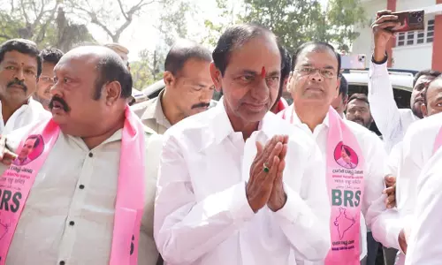 KCR Arrives at Assembly Ahead of Budget Session
