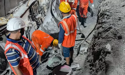 Tech, timber join tireless work inside SLBC tunnel
