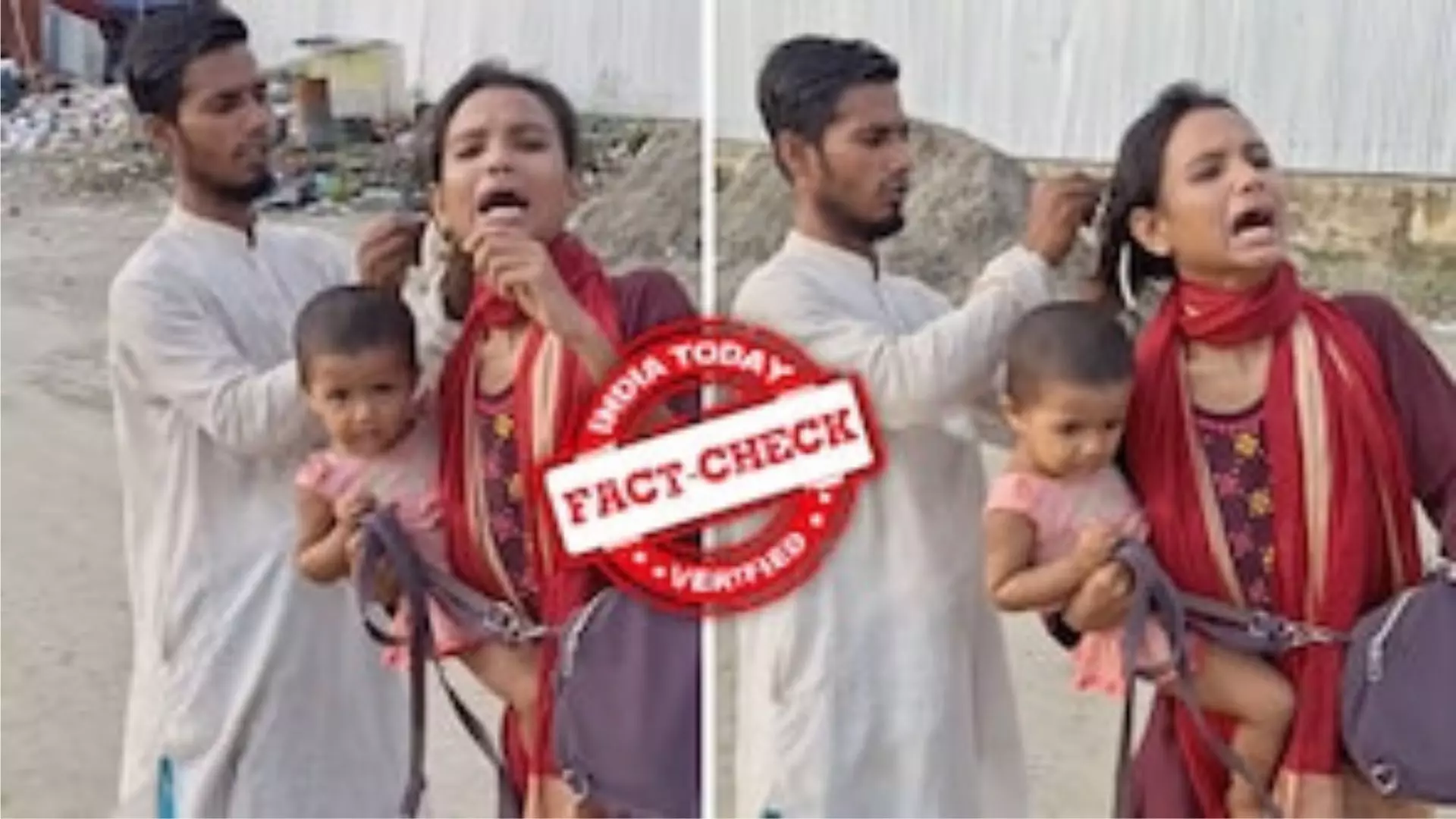 Fact Check: Man chopping wifes hair in Dhaka FALSELY viral as communal incident in Bengal Fact Check: Man chopping wifes hair in Dhaka FALSELY viral as communal incident in Bengal
