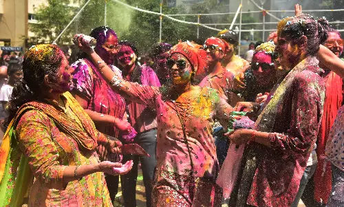 Holi celebrated with fervour in Telangana