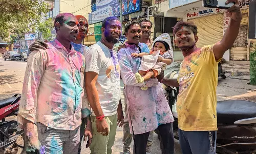 Holi Fete Brings Joy in Adilabad District