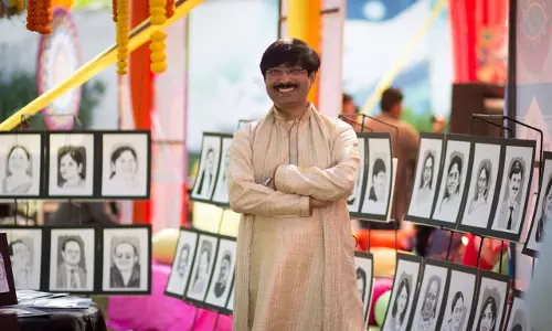 Cardiologist Dr. Neeraj Rajs Artistic Creations on Display in Hyderabad