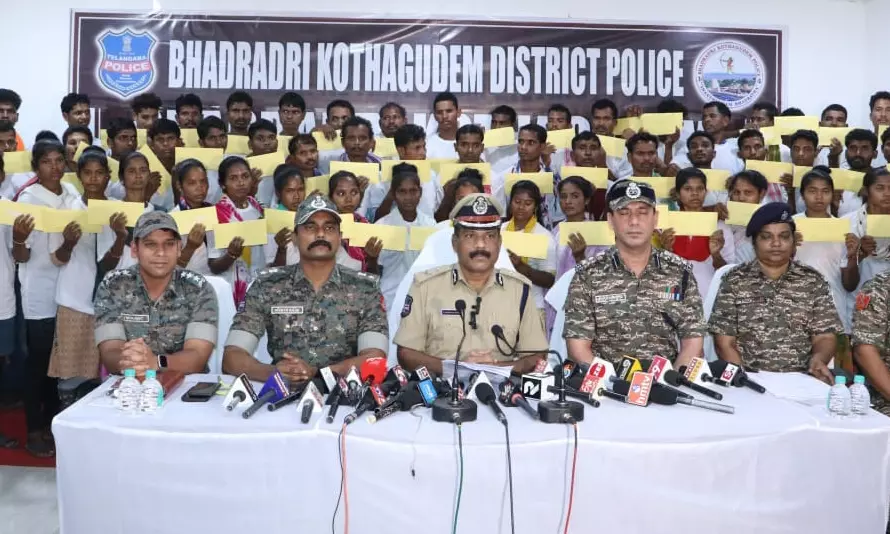 64 Maoists surrender to police in Telangana
