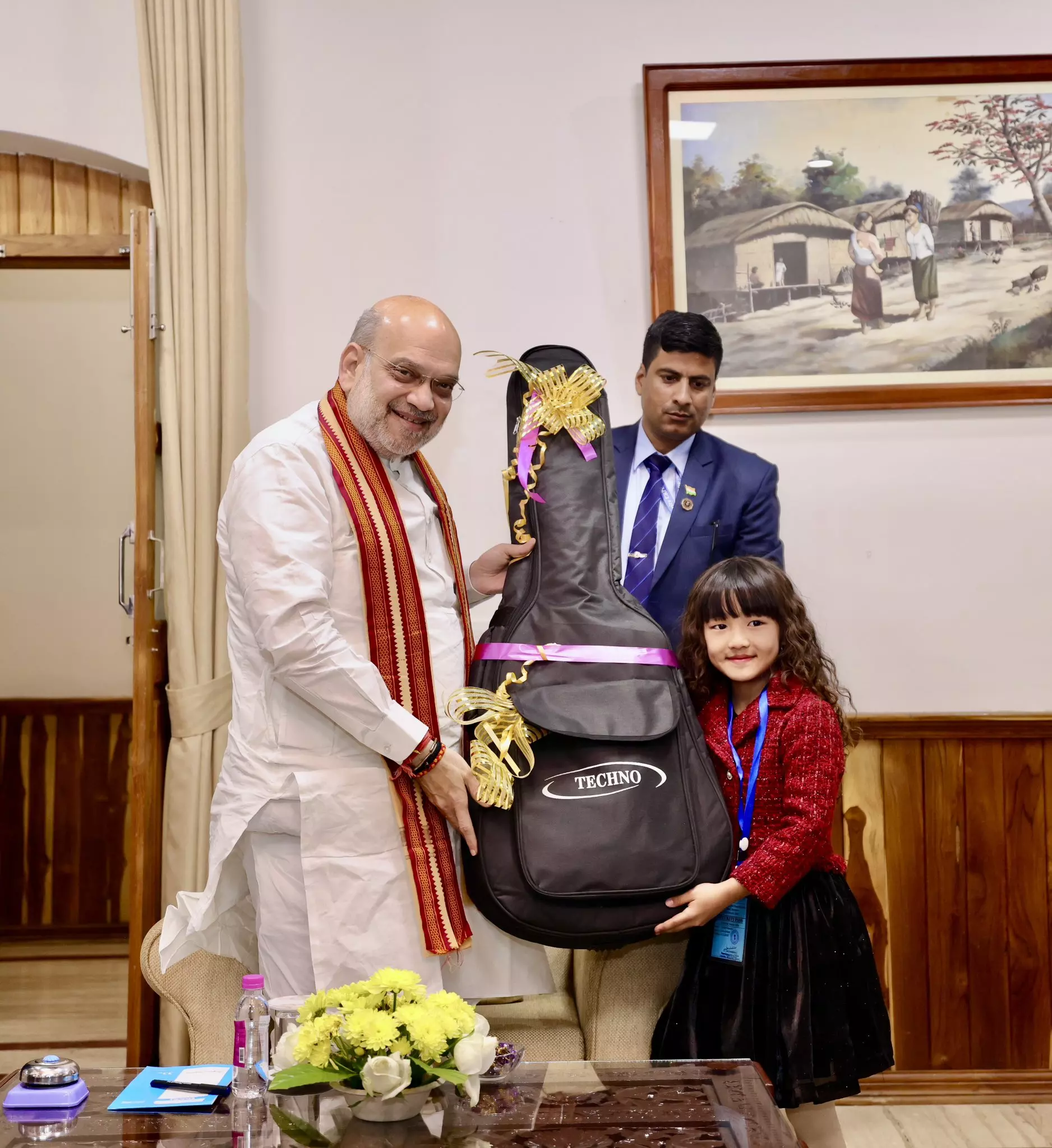 Love for Bharat unites us all: Amit Shah gifts guitar to Mizorams 7-year-old singing prodigy