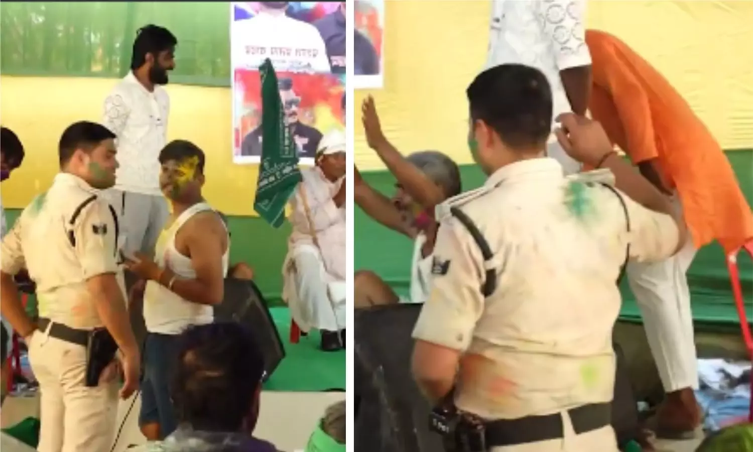 Cop Sent to Police Lines for Dancing in Uniform at Tej Prataps Holi Celebration