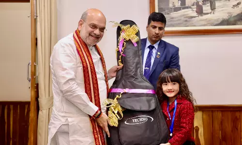 Love for Bharat unites us all: Amit Shah gifts guitar to Mizorams 7-year-old singing prodigy