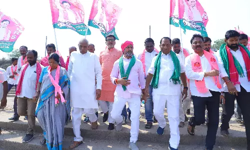 BRS launches ‘Godavari Thalli Kanneeti Gosa Mahapadayatra’ from Ramagundam