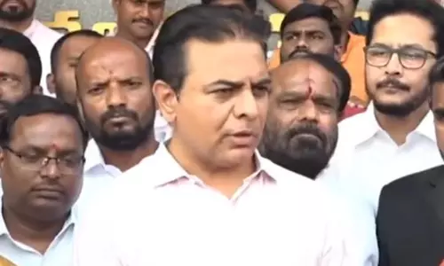 Telangana not rising but falling, says KTR