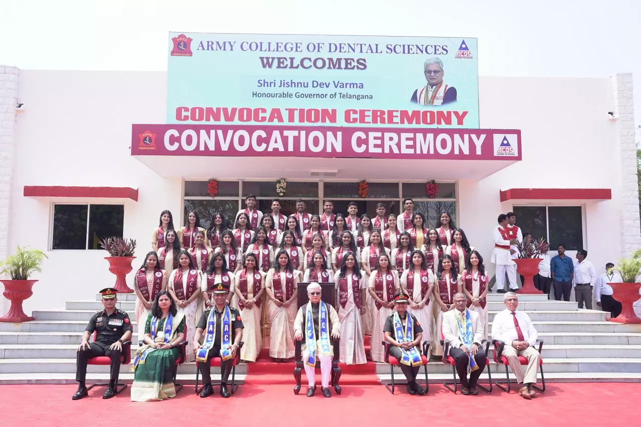 19th Graduation Ceremony held at Army College of Dental Science in Secunderabad