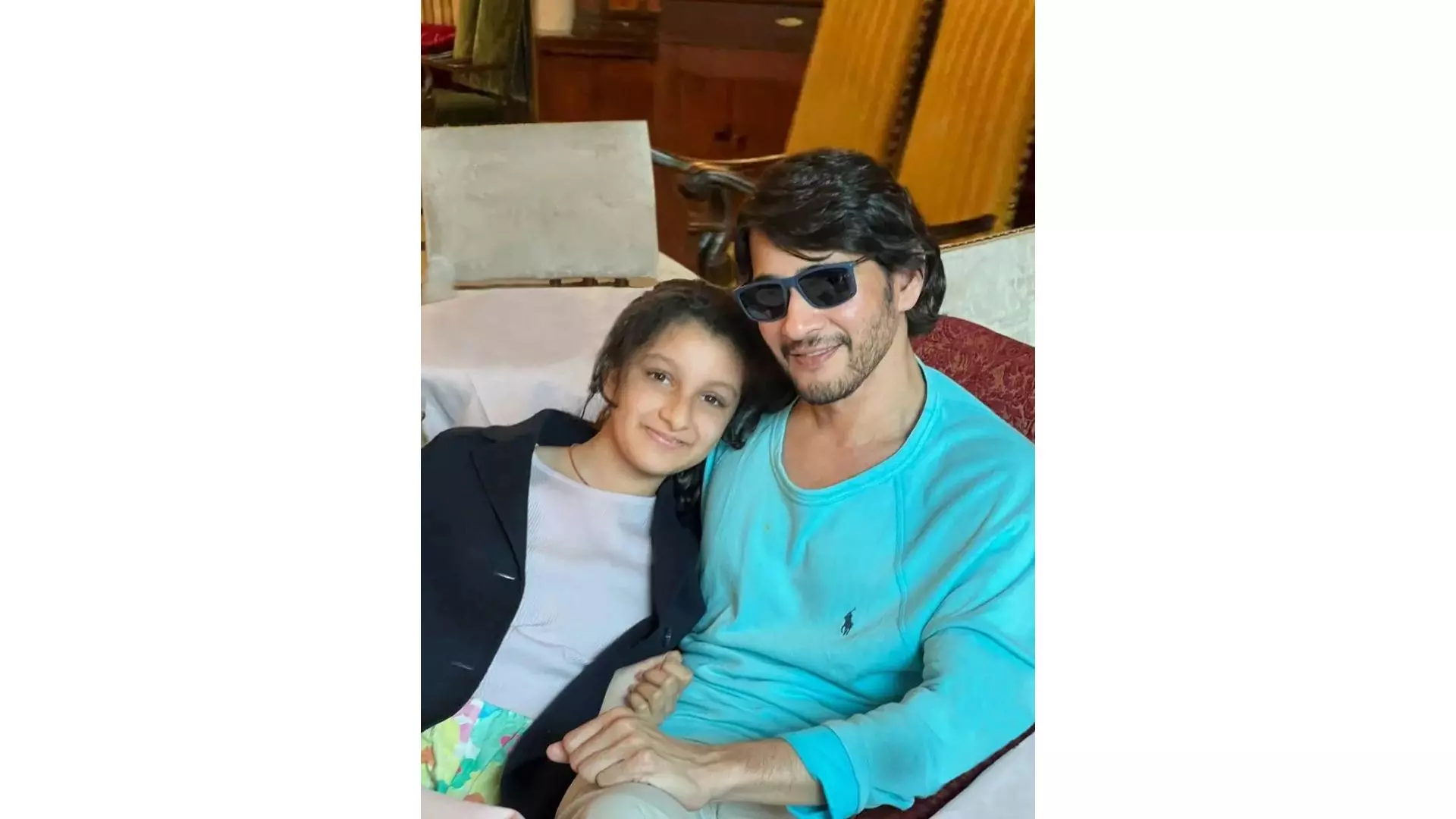 Sitara Teaches Millennial Lingo to Mahesh Babu