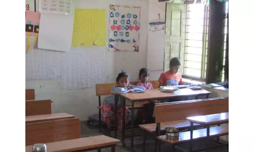 Six students defy abandoned village isolation to attend classes