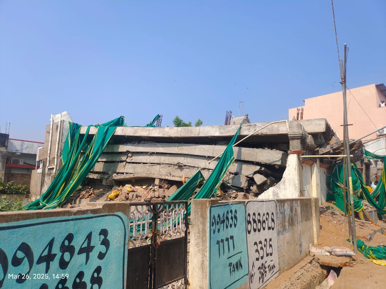 Two Killed as Under-Construction Building Collapses in Bhadrachalam