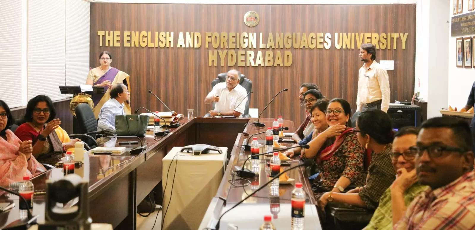 EFLU V-C congratulates students excelled in GATE linguistics examination