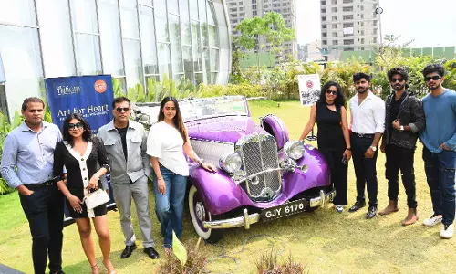 Hyderabad: Trilight hosts art show, vintage car showcse to support child heart care