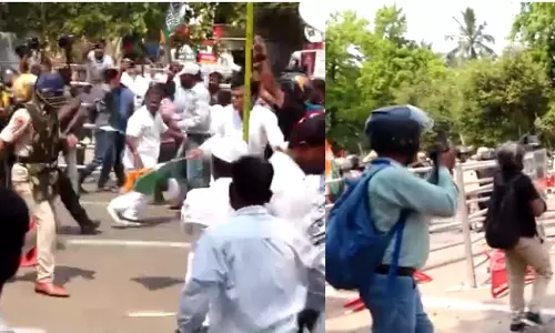 Clash erupts between Congress workers and police in Odisha; several injured